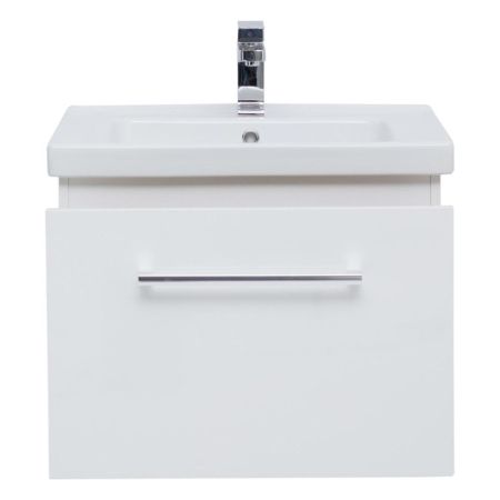 Тумба с раковиной подвесная Dreja Big Inn 65 см, белый, артикул 77-0201W-com