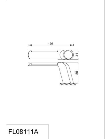 Бумагодержатель RUSH Flores (FL08111A), артикул FL08111A
