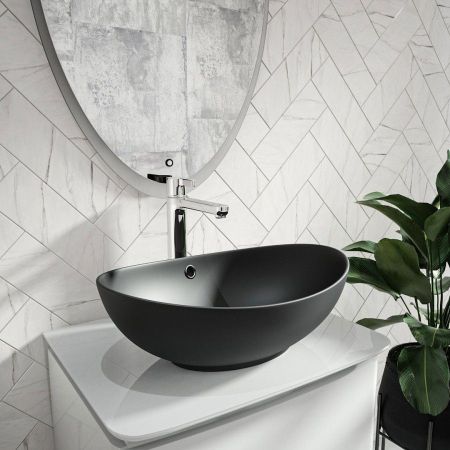 Раковина чаша Maretti EN13NS48-560, черная, артикул EN13NS48-560