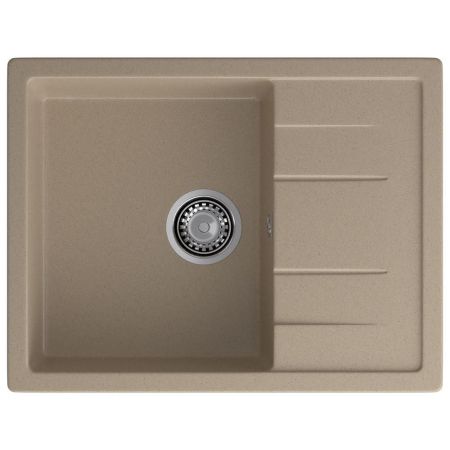 Кухонная мойка GranFest QUADRO 650L, песок, артикул Q-650L песочный