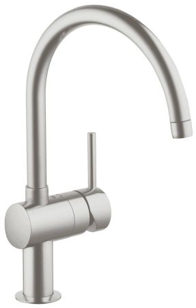 Смеситель для кухни GROHE Minta с C-изливом, суперсталь (32917DC0), артикул 32917DC0