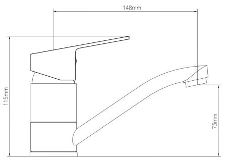 Смеситель Level для кухни/раковины, артикул: LV15, артикул LV15