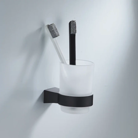 Стакан для ванной комнаты Shevanik SG5712H, черный, артикул SG5712H