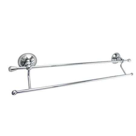 Nicolazzi Cristallo Di Rocca Полотенцедержатель двойной 52 см, цвет: хром, артикул 1498CR09C