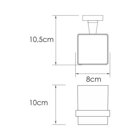 Rhin K-8728 Подстаканник одинарный