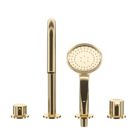 Смеситель на борт ванны LEAF-BVDM4, артикул LEAF-BVDM4-SR