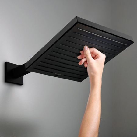 HG Pulsify E Держатель верхнего душа 39 см, матовый черный, артикул 24337670