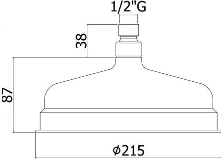 Верхний душ Paffoni Belinda ZSOF046BR, артикул ZSOF046BR