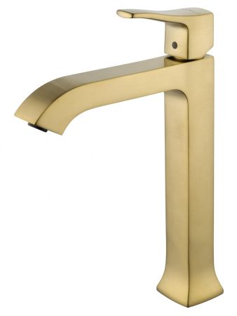 Смеситель для раковины высокий WONZON & WOGHAND FLEX, Брашированное золото (WW-88019072-BG), артикул WW-88019072-BG