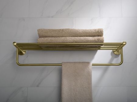 Полка для полотенец Timo Saona 13058/17 золото матовое, артикул 13058/17