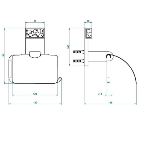 THG MASQUE DE FEMME METAL GRAVE Держатель туалетной бумаги с крышкой, цвет полированное золото, артикул A2T-F01-538AC