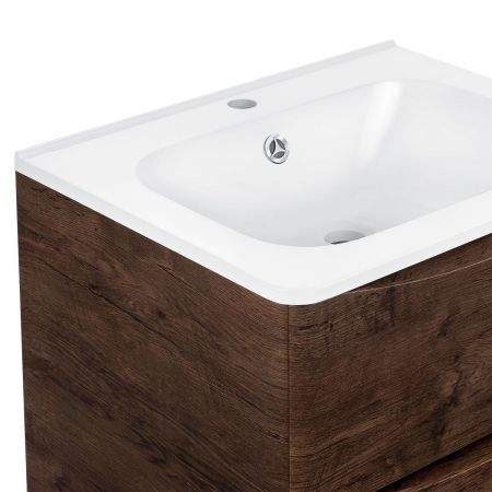 Раковина VCB-2VP600W из искуственного камня, цвет белый, артикул VCB-2VP600W