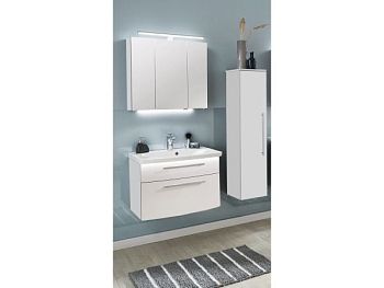 Комплект мебели Puris Vuelta с раковиной из минерального литья, 900 мм, цвет белый высокоглянцевый