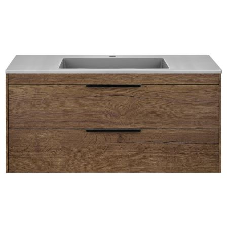 База под раковину Chiara 2D 1000 подвесная, 2 выкатных ящика soft-close, T.Oak, артикул VMC-2C2100TO