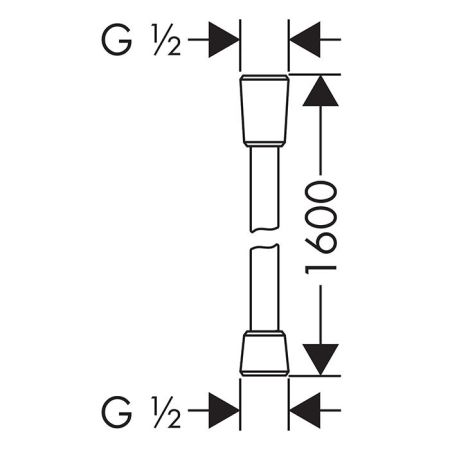 HG Isiflex Душевой шланг 1600мм, цвет: золото, артикул 28276990