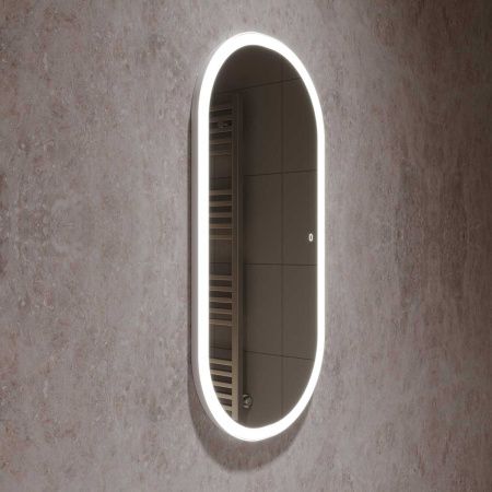 Зеркало LED VLM-2K100 500х1000 c сенсорным выключателем и диммером