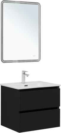 Тумба под раковину Aquanet Вега 2.0 60 черный, артикул 00337953