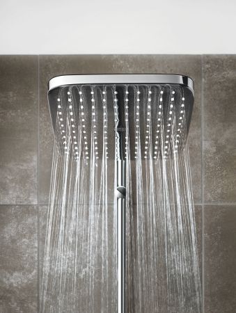 Верхний душ GROHE Tempesta 250 CUBE, квадратный (низ-хром, верх-белый), хром (26685000)