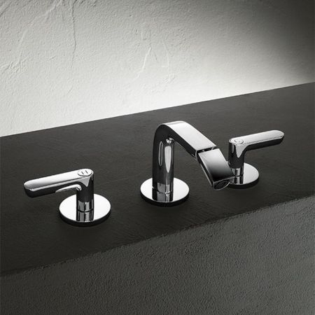 Fantini Icona Deco Смеситель для биде, 3 отв., с донным клапаном, цвет: хром, артикул 53 02 R108