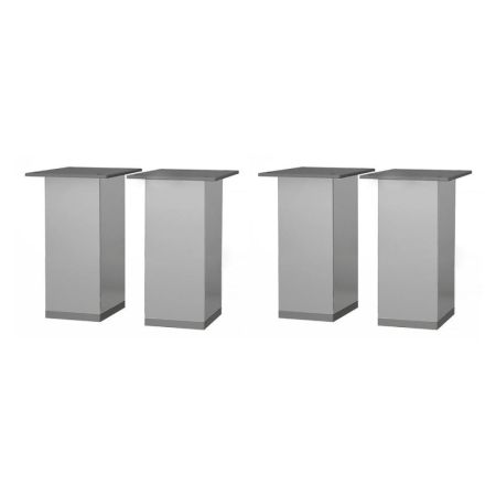 Комплект опор (ножек) для напольного монтажа мебели Dreja, 4 шт, хром пластик