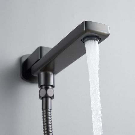 Душевая система встраиваемая Shevanik S9935T, оружейная сталь