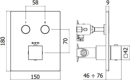 Смеситель для душа Paffoni Compact Box CPT518CR, артикул CPT518CR