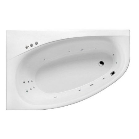 Ванна EXCELLENT Kameleon 170x110 (левая) "SMART" (хром), артикул WAEX.KML17.SMART.CR