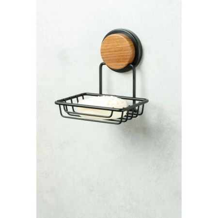 Мыльница FIXSEN MAGIC WOOD FX-46009, черный/коричневый, артикул FX-46009