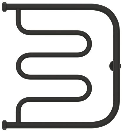 Полотенцесушитель водяной "Лира+" 500х500 Н. Г. 1" (МУАР Темный Титан), артикул 15-4011-5050