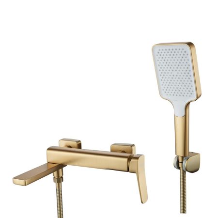 Смеситель для ванны Shevanik S9952G, золотой сатин