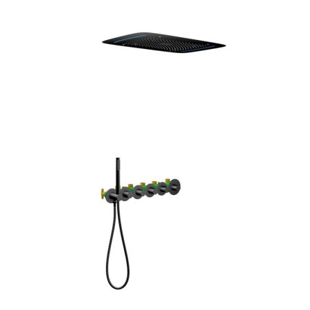 Душевая система встроенная с термостатом Timo Saona SX-2319/03SM черный, артикул SX-2319/03SM