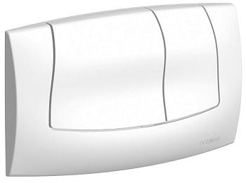 Schwab Onda, панель смыва с двумя клавишами, цвет глянцевый хром - матовый хром