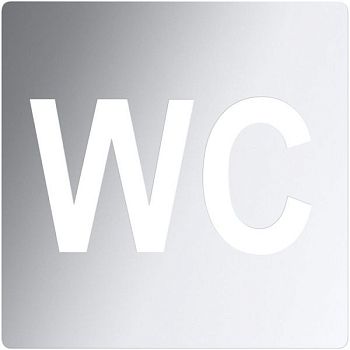 HOTEL Значок "Туалет", хром