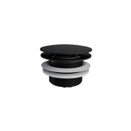 Донный клапан для ванны, клик-клак ARIN.3485.01BL (черный), артикул ARIN.3485.01BL