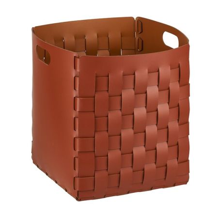 ADJ Корзинка Bottega, 35x35xH40 см., цвет: бордо/коньяк, артикул 1047.30/09