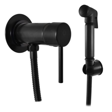 Гигиенический душ со смесителем Rav Slezak Seina SE947/1CMAT, черный, артикул SE947/1CMAT