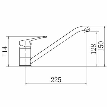 Смеситель для кухни FASHUN A4813, хром