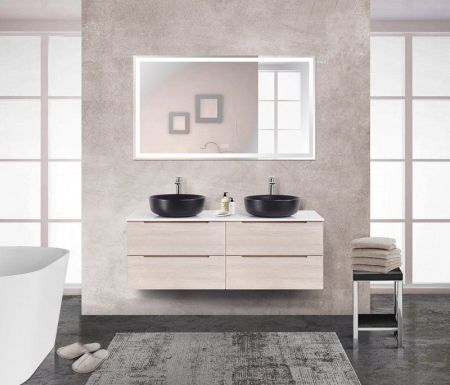 Мебель для ванной комнаты BELBAGNO ETNA-1400 со столешницей, артикул EK-140-2-BL