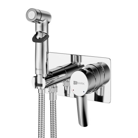 Смеситель Lemark Atlantiss с гигиеническим душем встраиваемый (LM3259C), артикул LM3259C