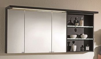 Puris Swing, зеркальный шкаф 1400 мм правый, цвет белый высокоглянцевый