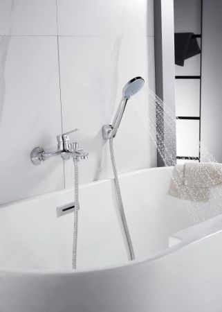 Смеситель для ванны Knotlor KN-52, хром