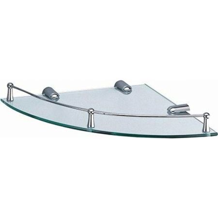 Стеклянная полка WasserKRAFT K-544 угловая Хром, артикул K-544