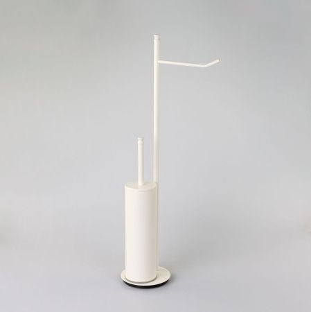 Stil Haus Hashi, стойка h63 см: бумагодержатель/ерш металлический, цвет белый матовый, артикул 969(24)