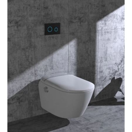 Умный унитаз SMARTFLOW безободковый с микролифтом SMF3017T-WH, белый, артикул SMF3017T-WH