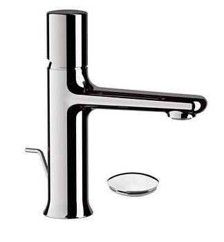 Daniel Fusion, однорычажный смеситель для раковины (излив 12 см), с донным клапаном, цвет хром