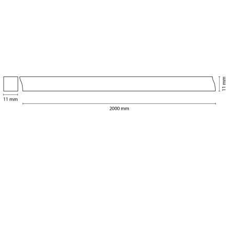 Светодиодная лента в PVC профиле с прямоугольным рассеивателем  Lightstar 409122, артикул 409122