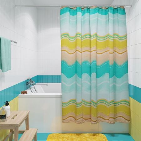 Штора для ванны Fora PH76 Морские коньки