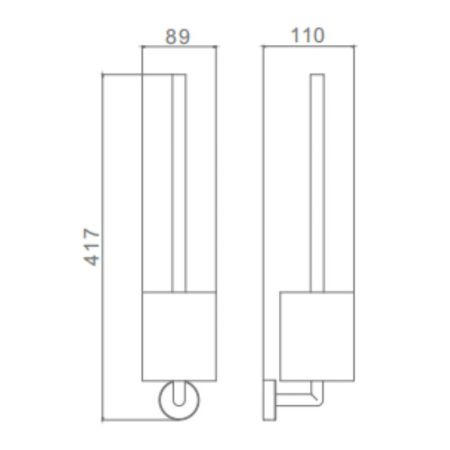 Ершик настенный Raglo R320.10, хром