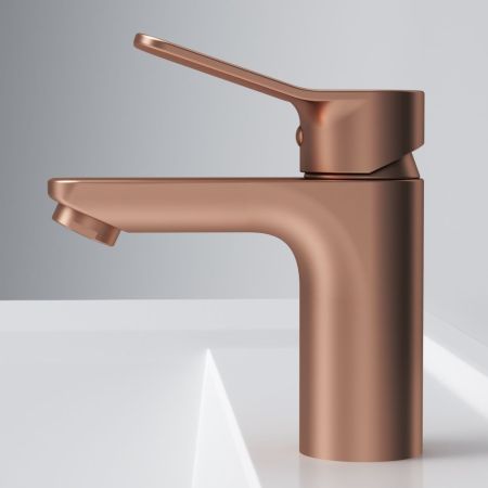 F85A02144 X-Joy, смеситель для умывальника излив 100 мм, роз. золото