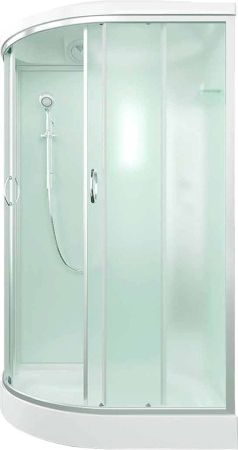 Душевая кабина Erlit Comfort ER3512PR 120x80 задняя стенка Белая стекло матовое, артикул ER3512PR-C3